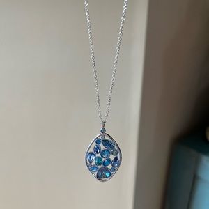 Blue,Turquoise beautiful Swarovski necklace